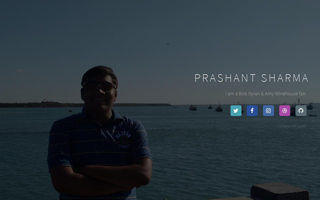 Carrd profile picture for @prashant